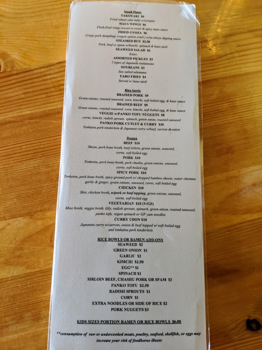 Ramen Haus Menu - Image 5